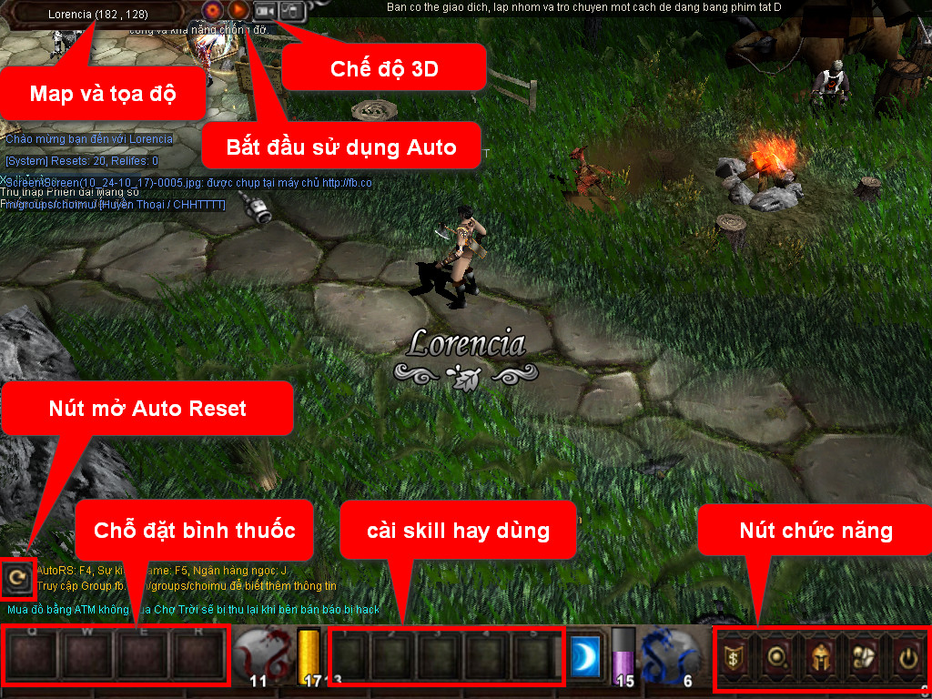 Chức năng chính của Game MU Thành Công Chức năng chính của Game MU Thành Công