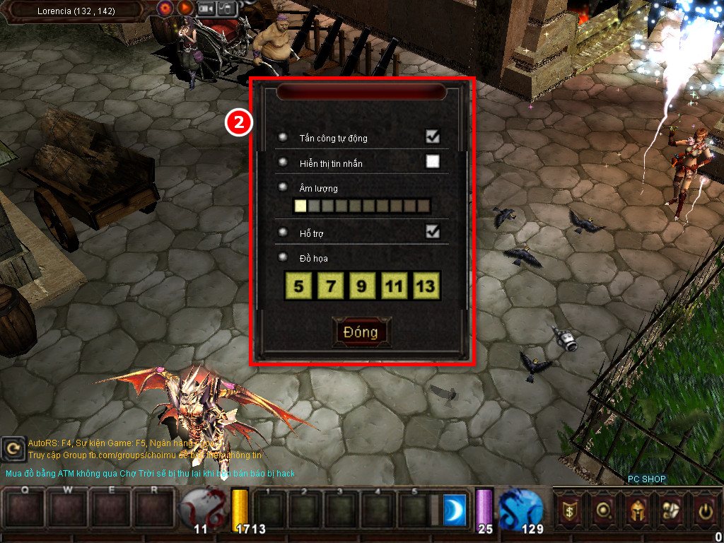 Chức năng chính của Game MU Thành Công Chức năng chính của Game MU Thành Công